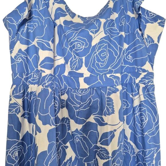 London Times Floral Square Neck Ruffled Sleeve Maxi Dress Size 16 - Picture 5 of 9